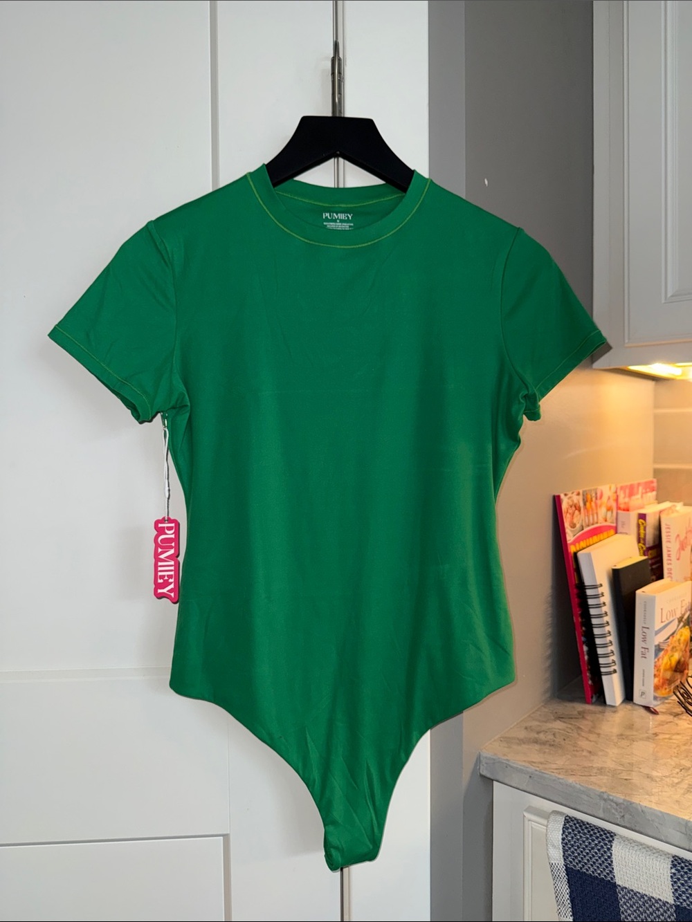Pumiex Emerald Green Short-Sleeve Bodysuit